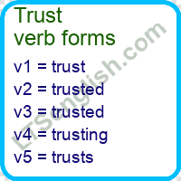 Trust Verb Forms