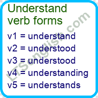 Understand Verb Forms
