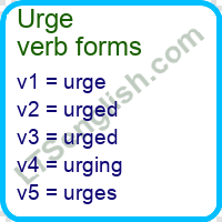 Urge Verb Forms