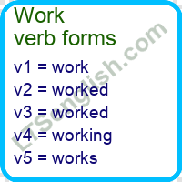 Work Verb Forms