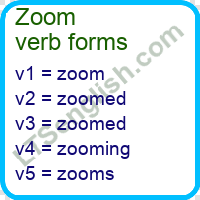 Zoom Verb Forms